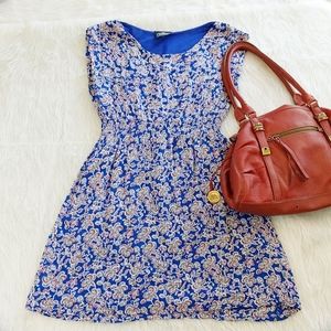 Angie blue, red and white dress Sz L